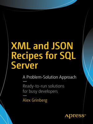 cover image of XML and JSON Recipes for SQL Server